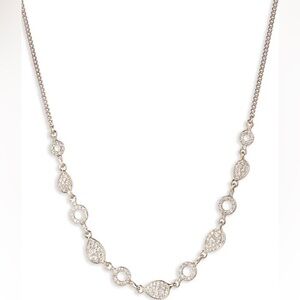 Givenchy Gold with Silver Crystals Necklace - NWT